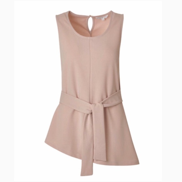 cleo Tops - CLEO PINK WAIST TIE TOP - SIXE XXL
